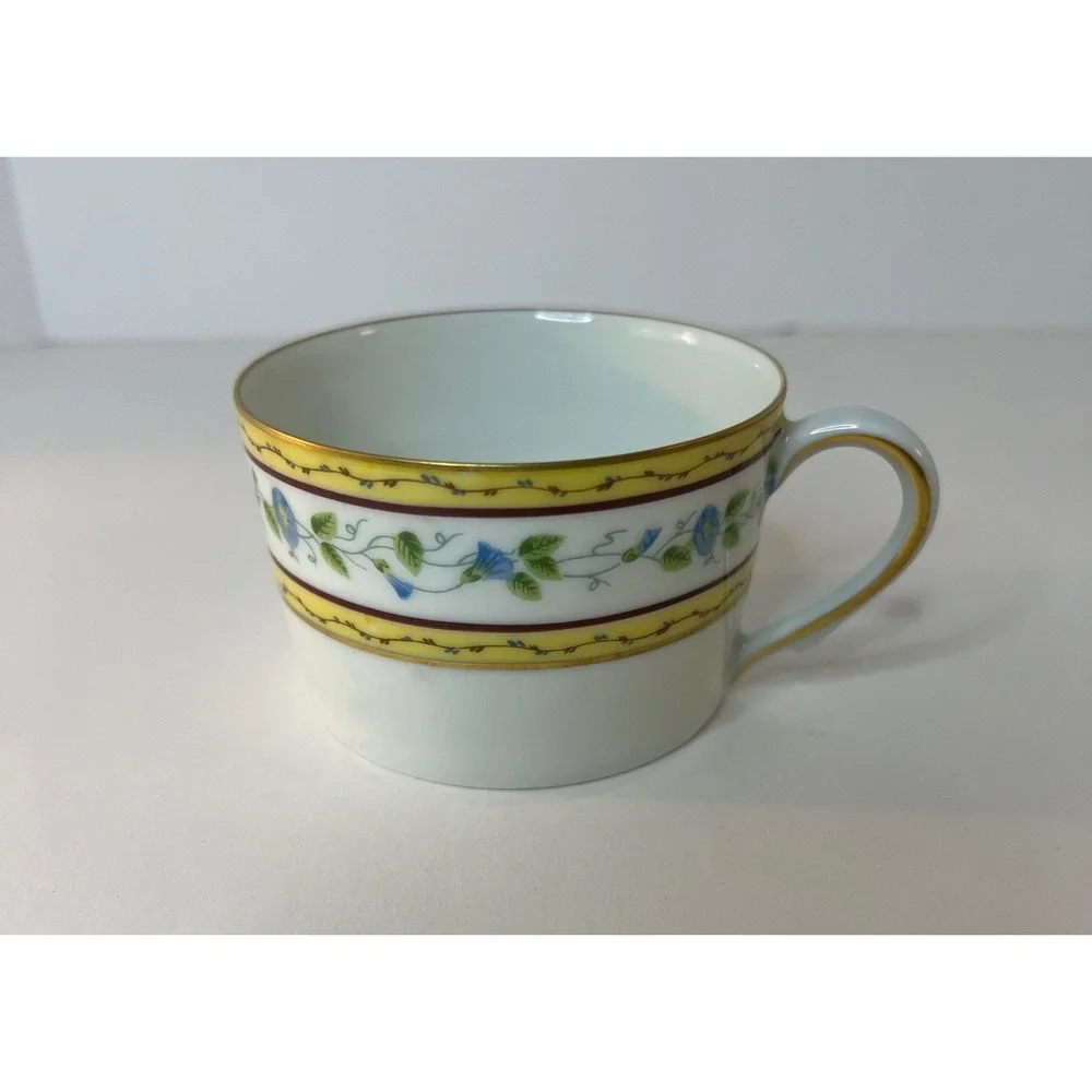 Raynaud Ceralene Morning Glory Spray Limoges Tea Cup Replacement Flat‎ New